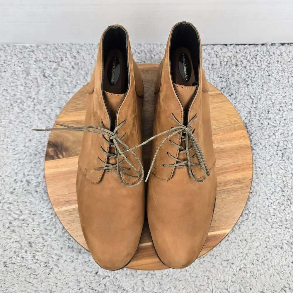 Nisolo Mens 13 Everyday Chukka Brown Leather Casual Lifestyle Daily Ankle Boot